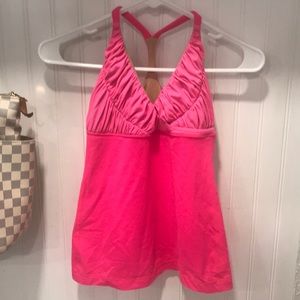 Pink Lululemon Tank Top w/ built in bra size 4